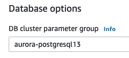 Aurora PostgreSQL cluster parameter modify